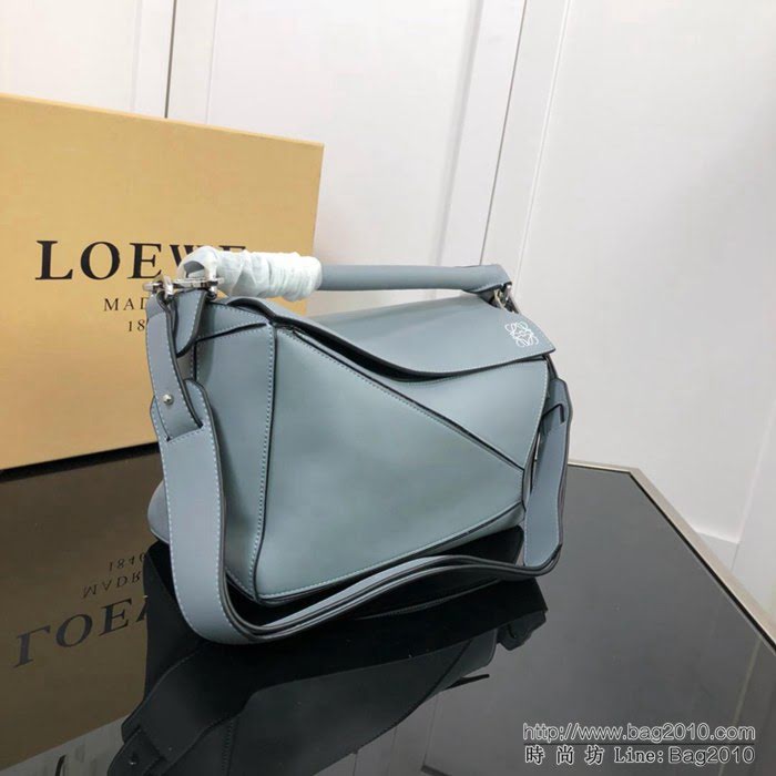 LOEWE羅意威 拼色熱銷款 puzzle bag 可折疊 牛皮手提肩背包 大小號 L0153  jdl1237